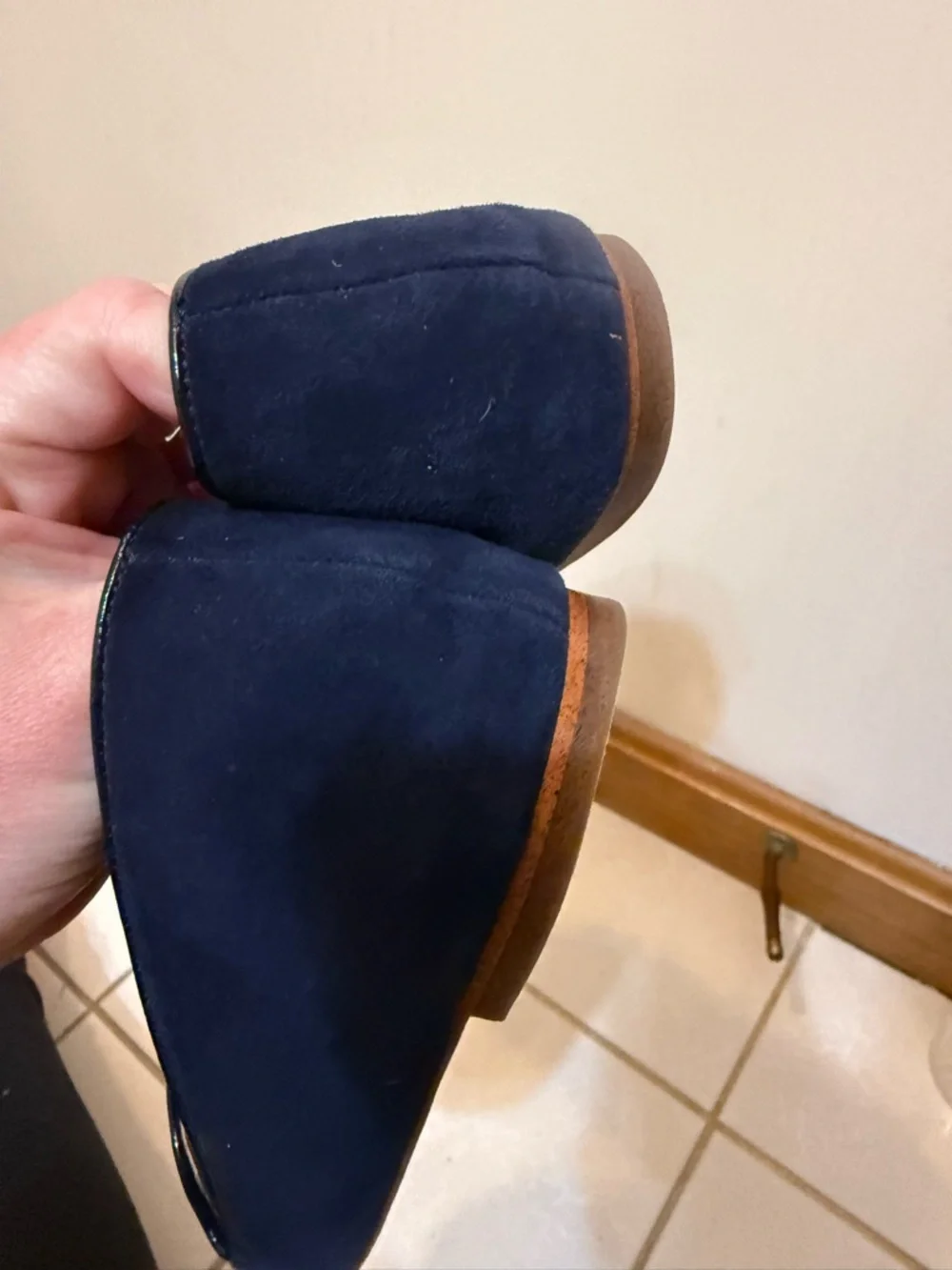 J. Crew Navy Suede Loafers